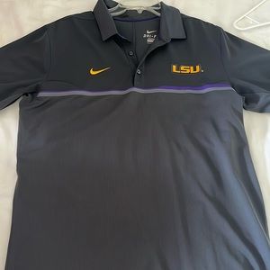 Nike LSU dri-fit polo